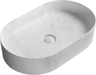 Раковина Milleau Nuage MU0055B-MWM белый матовый мрамор